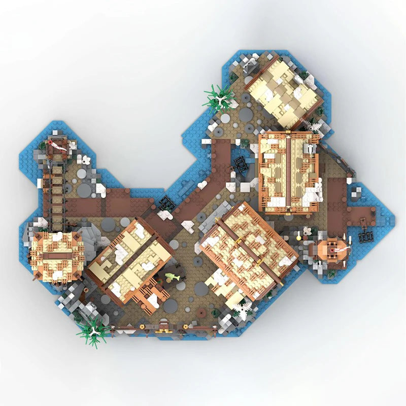 Viking Village Expansion - 1880pcs MOC Building Block Set