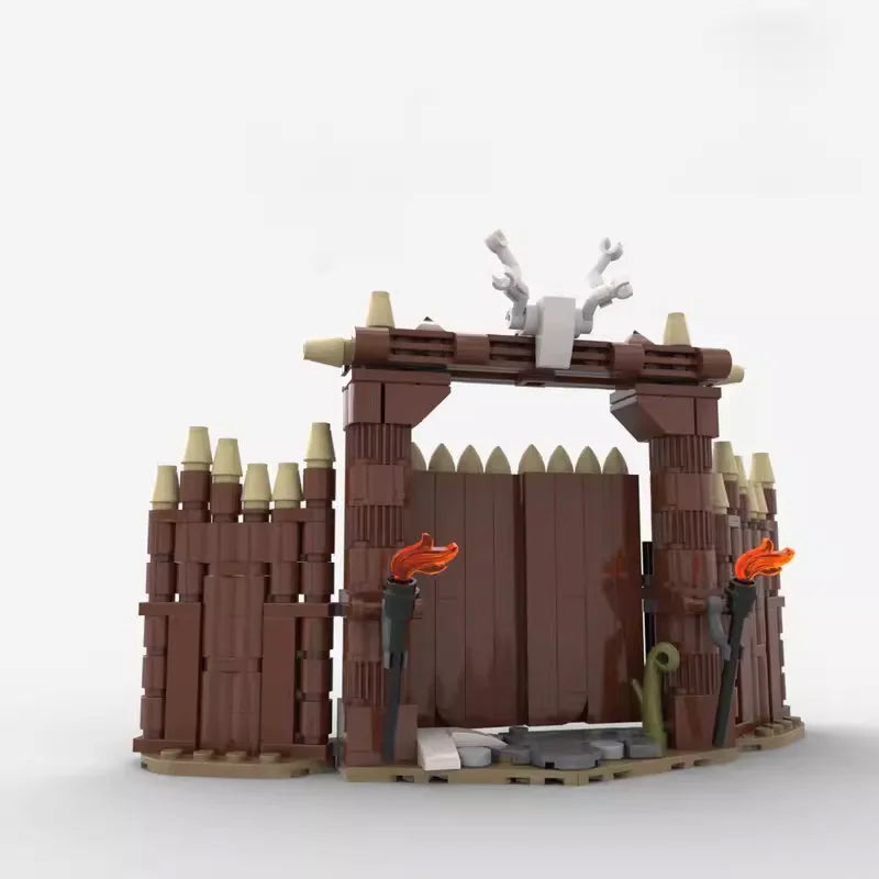 Medieval Viking Castle & Archery Range Building Block Set