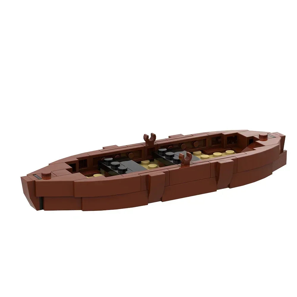 Gobricks Medieval Viking Longship - MOC Building Block Set
