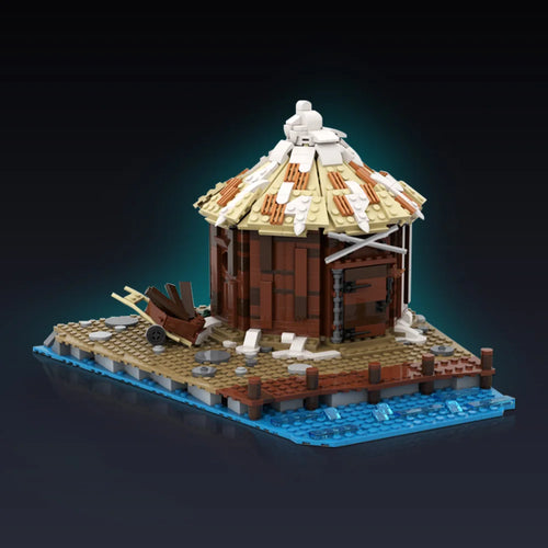 Viking Village Storage Hut MOC - Medieval Building Blocks Set