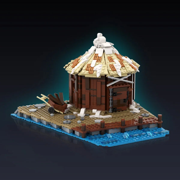 Viking Village Storage Hut MOC - Medieval Building Blocks Set