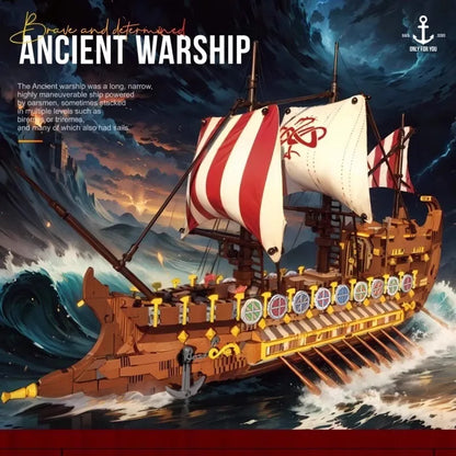 Roman Imperial Galley - 2073pc Ancient Warship Building Set