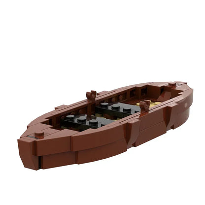 Gobricks Medieval Viking Longship - MOC Building Block Set