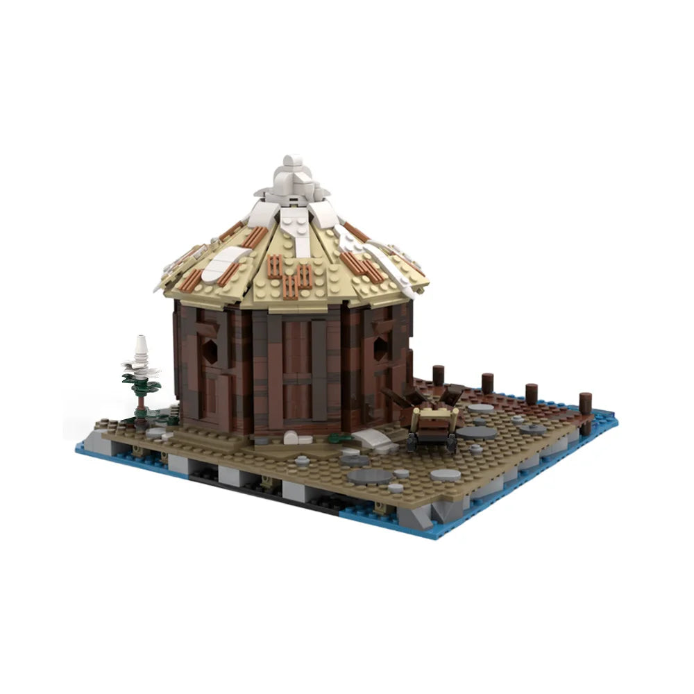 Viking Village Storage Hut MOC - Medieval Building Blocks Set