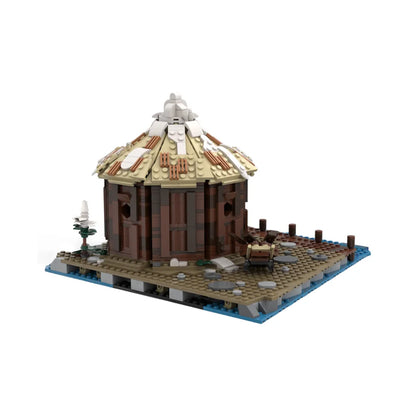 Viking Village Storage Hut MOC - Medieval Building Blocks Set
