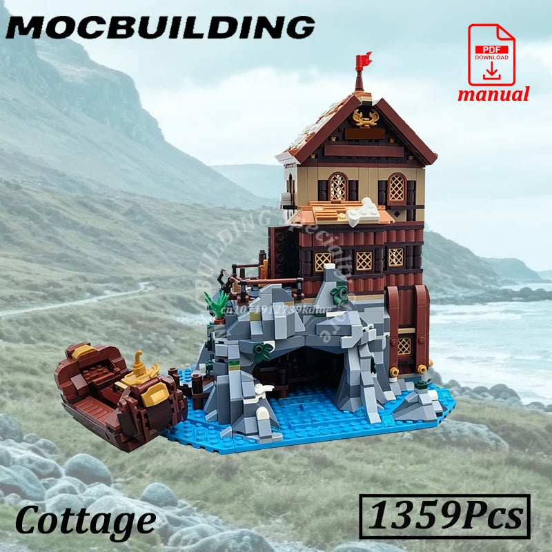 Viking Temple Gate Extension - Medieval MOC Building Blocks