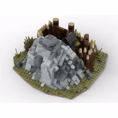 Medieval Viking Tribe Longhouse & Guard Tower - MOC Building Set