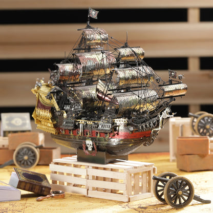 Queen Anne's Revenge - 3D Metal Pirate Ship Puzzle