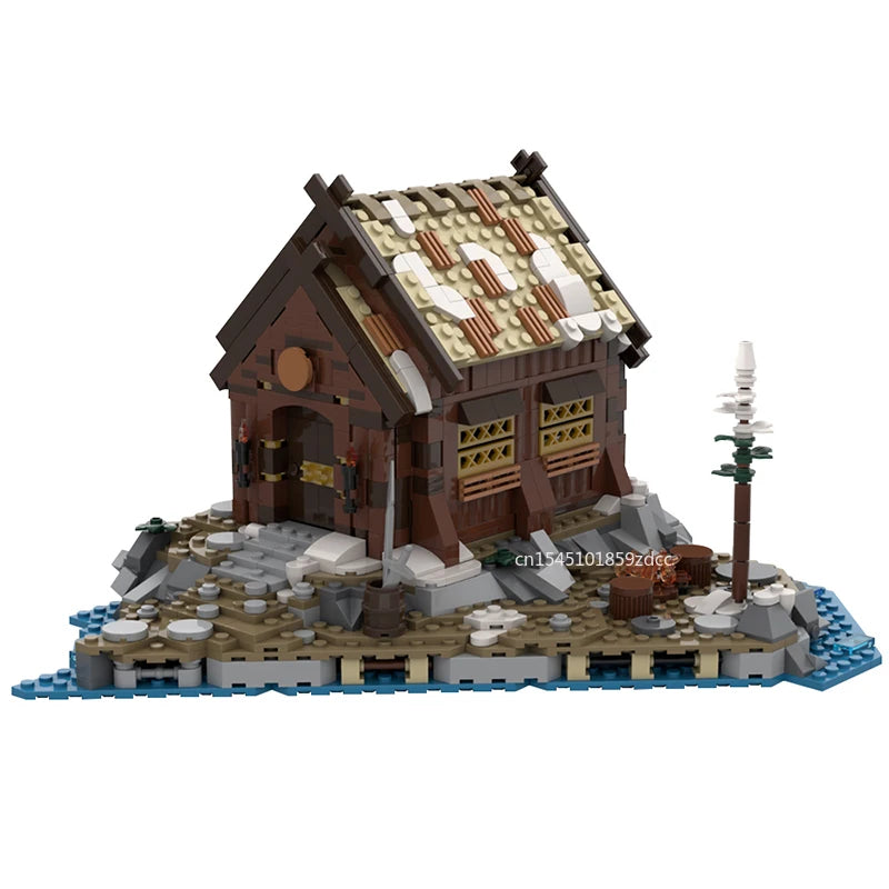 Viking Medieval Village & Longship MOC Building Blocks - Architecture