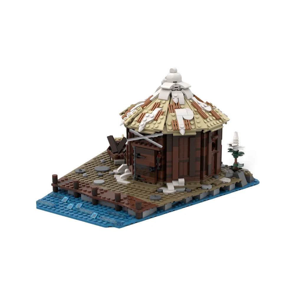 Viking Village Storage Hut MOC - Medieval Building Blocks Set