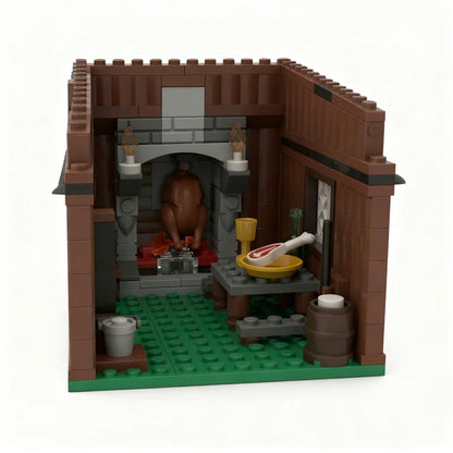 Nordic Viking House MOC - 2796-Piece Historical Building Block Set