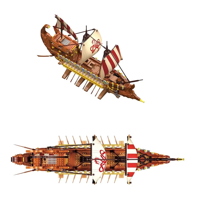 Roman Imperial Galley - 2073pc Ancient Warship Building Set