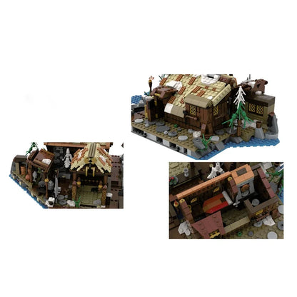 Viking Village Serpent's Point House - Medieval MOC Building Set