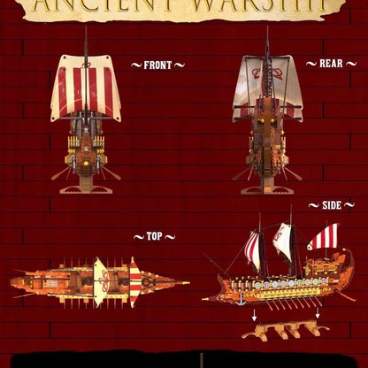 Roman Imperial Galley - 2073pc Ancient Warship Building Set
