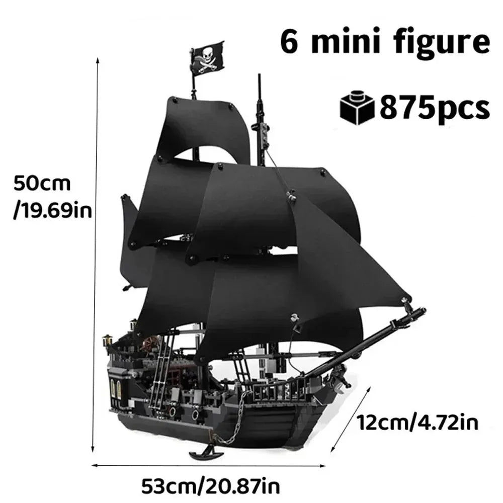 Queen Anne's Revenge Pirate Ship - MOC Building Block Set