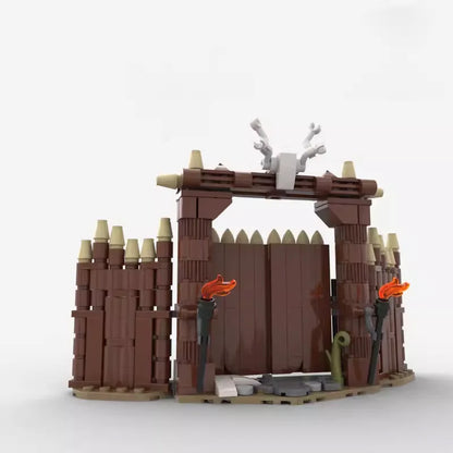 Medieval Viking Castle & Archery Range Building Block Set