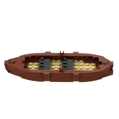 Gobricks Medieval Viking Longship - MOC Building Block Set