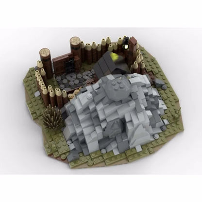Medieval Viking Tribe Longhouse & Guard Tower - MOC Building Set